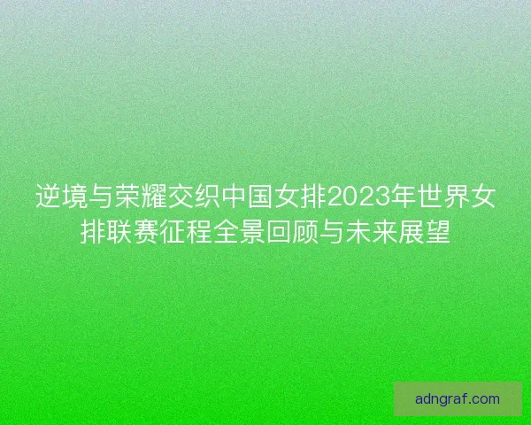 逆境与荣耀交织中国女排2023年世界女排联赛征程全景回顾与未来展望